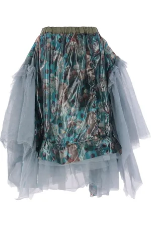 Comme des Garçons Jupe imprimée à ourlet asymétrique