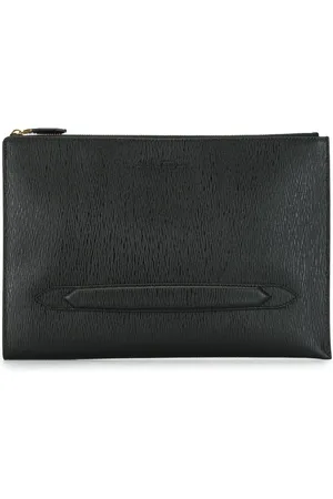 Salvatore Ferragamo Pochette zippée à design texturé