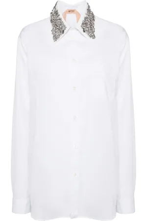 Nº21 T-shirt à logo brodé