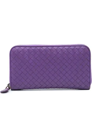 Bottega Veneta Portefeuille continental en cuir Intrecciato à fermeture zippée (2012-2024)