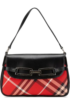 Burberry Sac porté épaule Supernova Check Flap (années 1900)