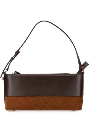 Burberry Sac porté épaule en cuir de veau et daim (2000-2017)