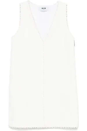 Msgm Robe courte à franges