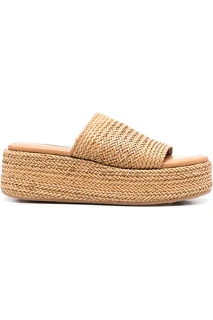 Casadei Sandales à design tressé 65 mm