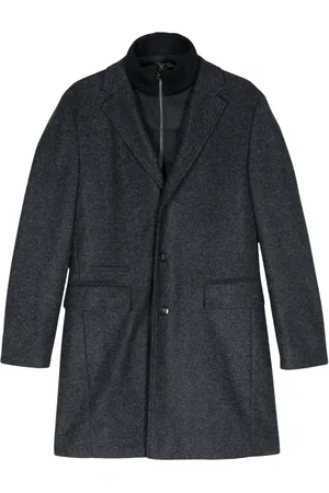 HUGO BOSS Manteau superposé à motif de chevrons