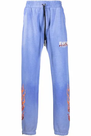 AMIRI Pantalon de jogging à flammes brodées