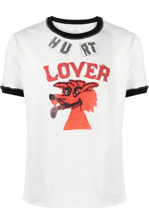 ERL T-shirt en coton à slogan imprimé