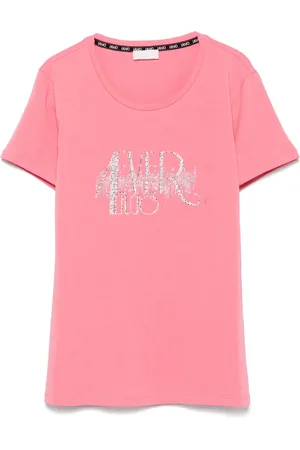 Liu Jo T-shirt à logo orné de cristal