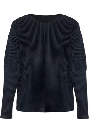 Issey Miyake T-shirt à effet plissé