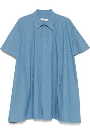 Manuel Ritz Robe-chemise satiné à ornements strassés
