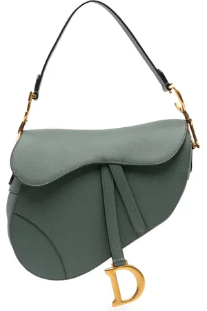 Dior Mini sac porté épaule Saddle Bag en cuir de veau grainé (2019)