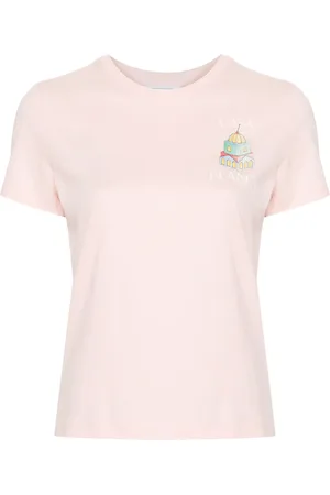 Casablanca T-shirt en coton biologique à logo imprimé
