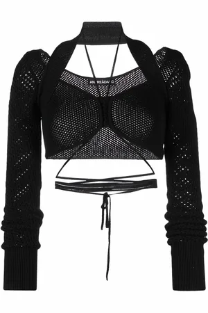 ANDREADAMO Haut crop en maille