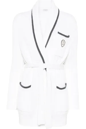 Brunello Cucinelli Cardigan à patch logo