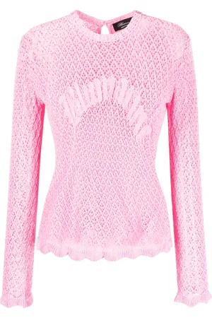 BLUMARINE Haut en maille ajourée à logo