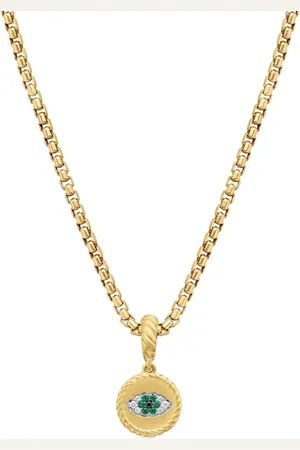 David Yurman Pendentif Evil Eye en 18ct serti d