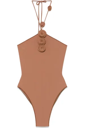 LA REVECHE Maillot de bain à fleurs appliquées
