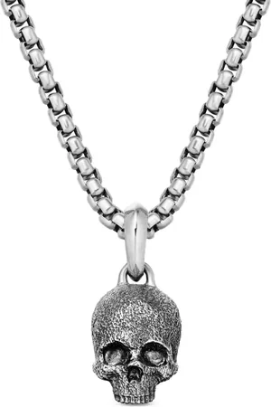 David Yurman Pendentif Memento Mori Skull en sterling (16 mm)