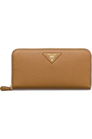 Prada Grand portefeuille à fermeture zippée