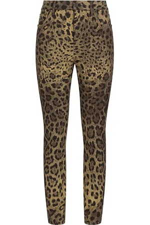 Dolce & Gabbana Jean skinny à imprimé léopard