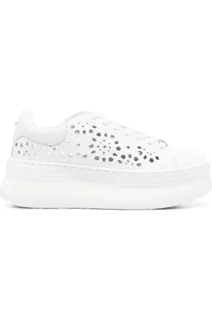 Cult Baskets en cuir à logo embossé