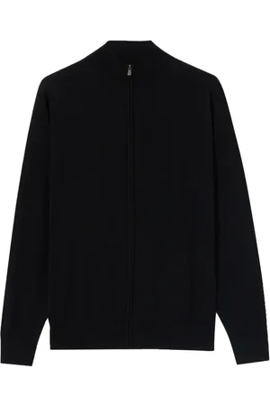 Brooks Brothers Cardigan zippé en laine mérinos