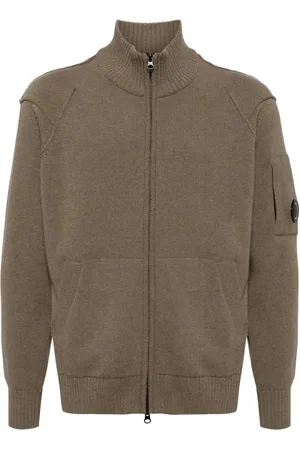 C.P. Company Cardigan gaufré à col roulé