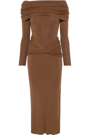 AYA MUSE Robe en maille à coupe longue