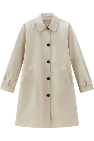 Woolrich Manteau en coton à simple boutonnage