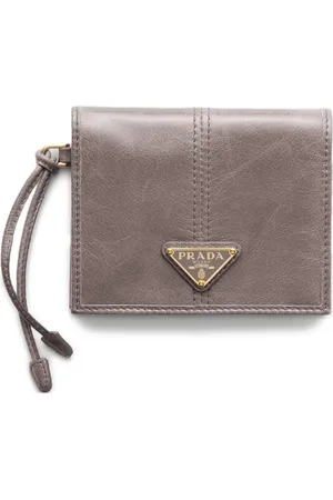 Prada Petit portefeuille à détail de logo