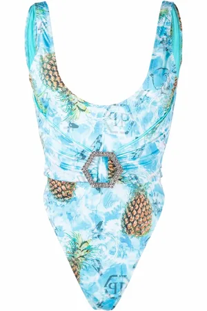 Philipp Plein Maillot de bain Pinapple Skies à boucle