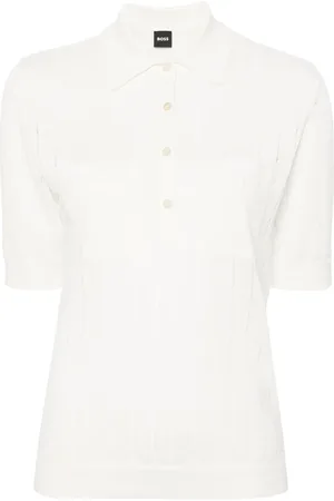 HUGO BOSS Polo à design nervuré