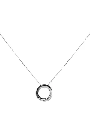Cartier Collier Trinity à pendentif serti de diamants pre-owned