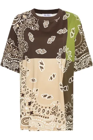 The Attico T-shirt à motif cachemire