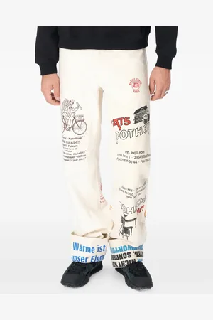 Marine Serre Pantalon en coton