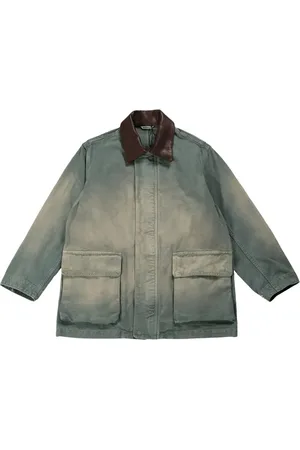 Auralee Contrasting-collar jacket