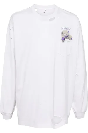 DOUBLET T-shirt My Friend à effet usé