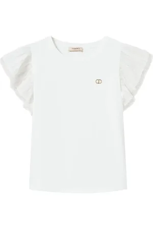 Twin-Set T-shirt à détails volantés