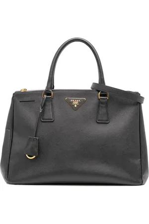 Prada Sac à main Galleria Double Zip médium en cuir Saffiano Lux (2010-2024)