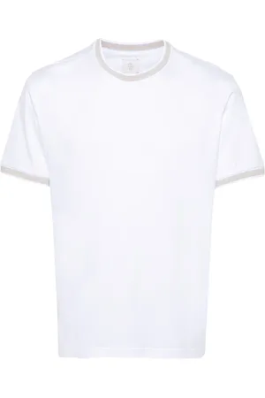 ELEVENTY T-shirt à bords rayés