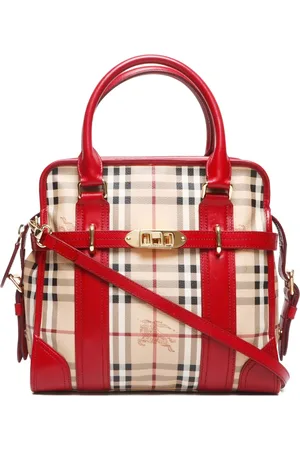 Burberry Sac porté épaule en toile à motif Haymarket Check (2000-2020)