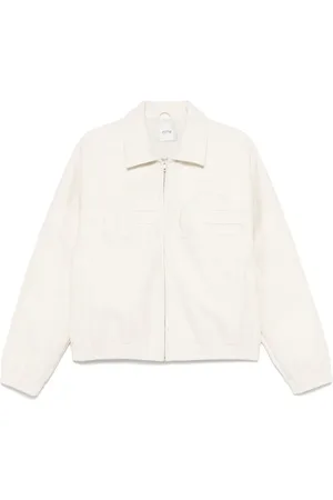 ARTE Veste en cuir à logo au dos