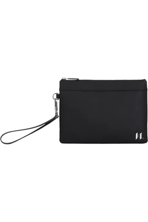 Karl Lagerfeld Pochette en cuir à motif monogrammé