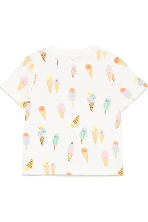 Stella McCartney T-shirt à motif crème glacée
