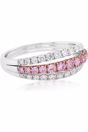 HYT Jewelry Bague Argyle Pink en or 18ct pavée de diamants