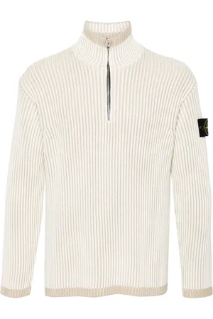 Stone Island Pull en maille nervurée