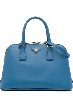 Prada Sac porté épaule Lux Promenade médium en cuir Saffiano (2010-2024)