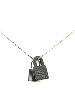 Hermès Collier O Kelly en plaqué palladium à pendentif (2019)