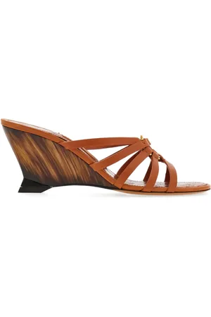 Salvatore Ferragamo Sandales Eva 70 mm à semelle compensée