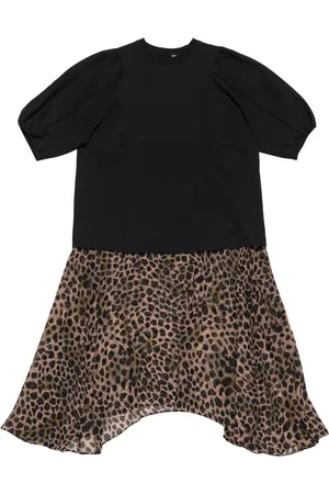 Bimba y Lola Robe longue à imprimé animalier